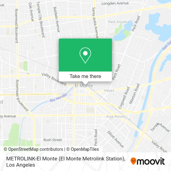 Mapa de METROLINK-El Monte (El Monte Metrolink Station)