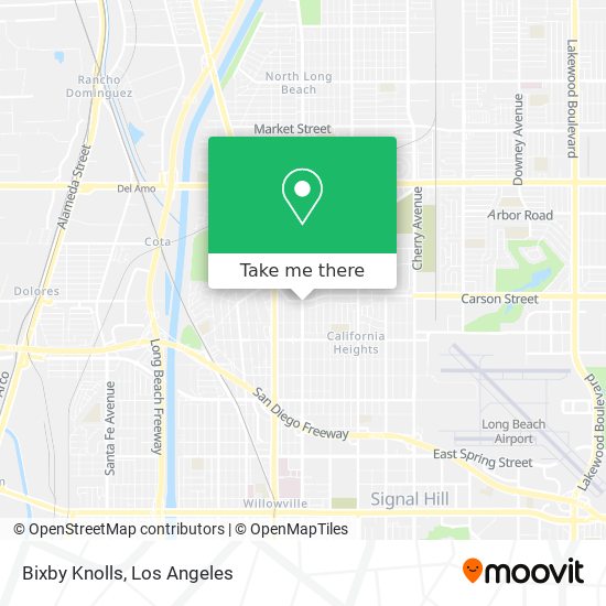 Bixby Knolls map