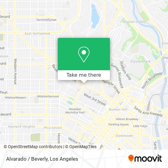 Alvarado / Beverly map