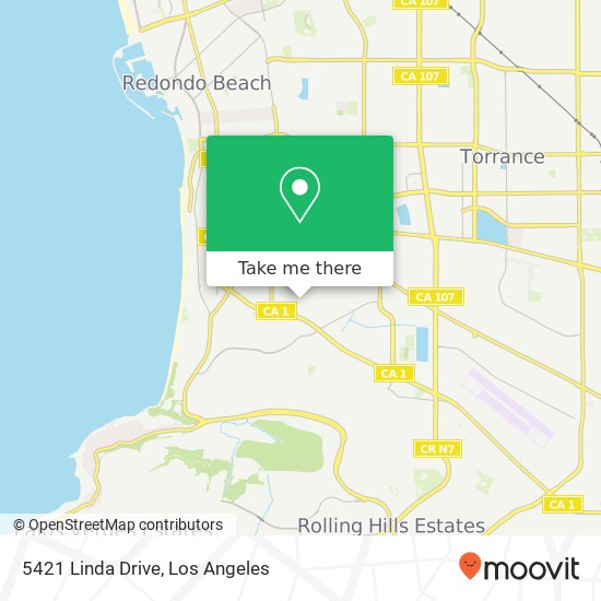 5421 Linda Drive map