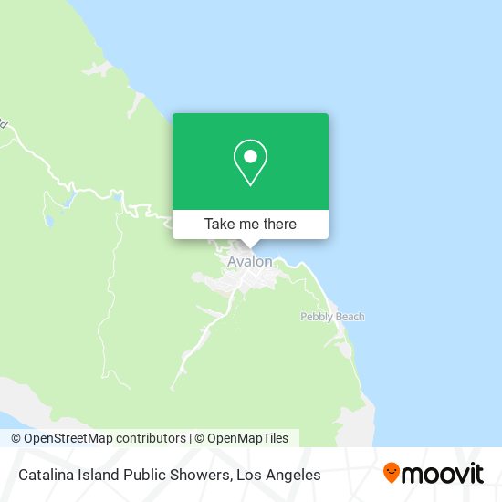 Catalina Island Public Showers map