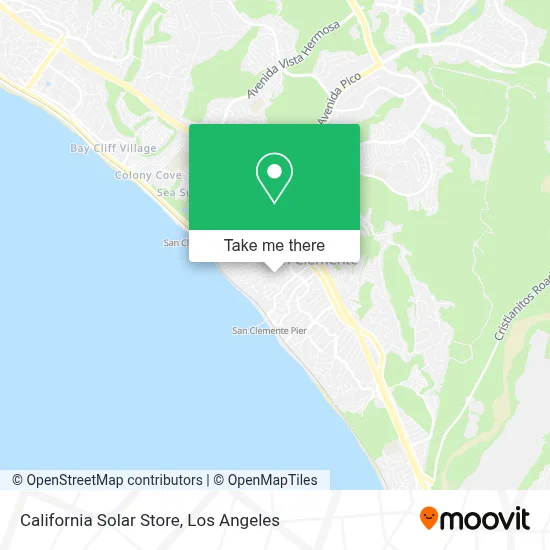 California Solar Store map