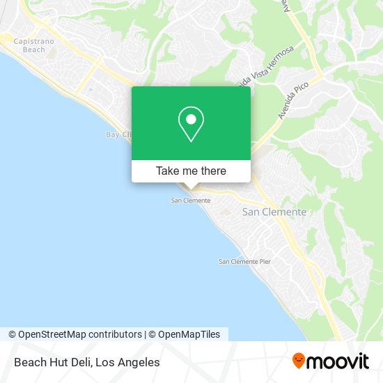 Beach Hut Deli map