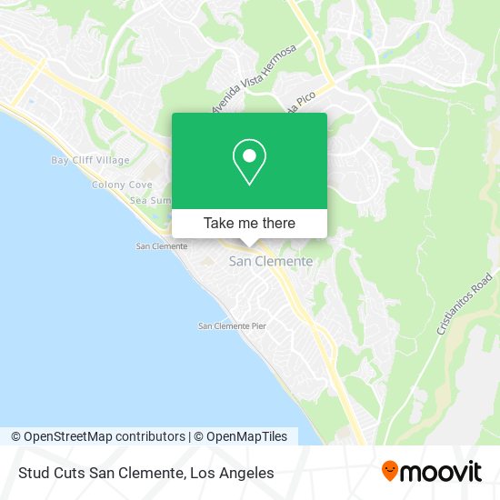 Stud Cuts San Clemente map