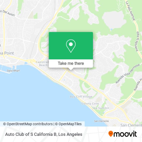 Mapa de Auto Club of S California B