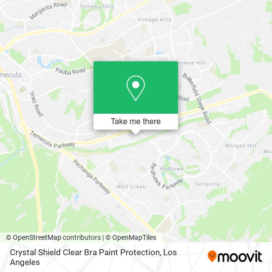 Mapa de Crystal Shield Clear Bra Paint Protection