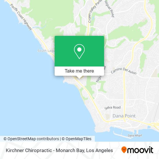 Kirchner Chiropractic - Monarch Bay map