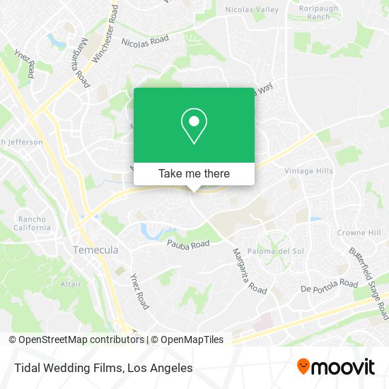 Tidal Wedding Films map