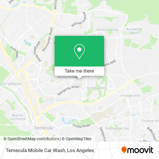 Temecula Mobile Car Wash map