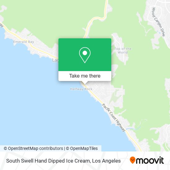 Mapa de South Swell Hand Dipped Ice Cream