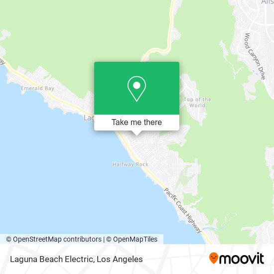 Laguna Beach Electric map