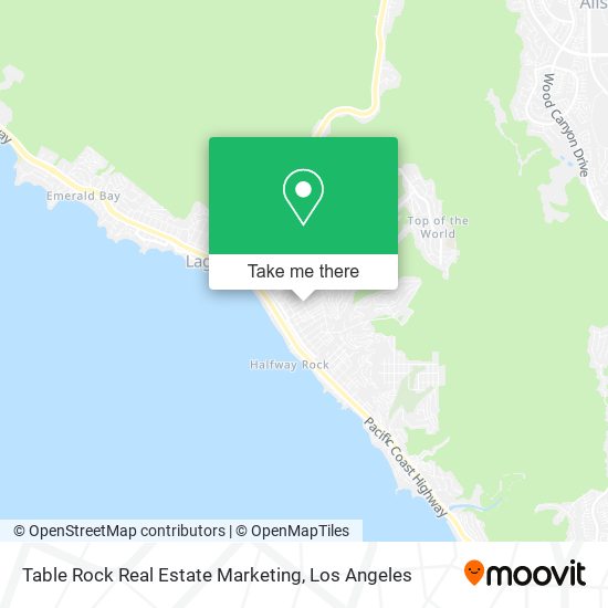 Table Rock Real Estate Marketing map