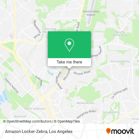 Amazon Locker-Zebra map