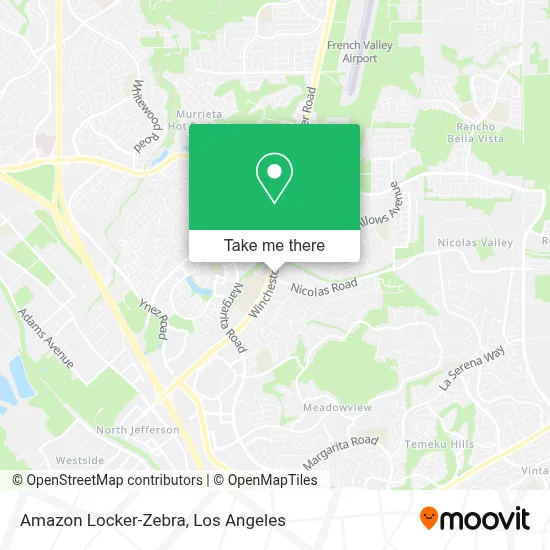 Amazon Locker-Zebra map