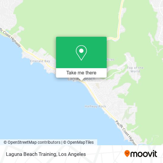 Laguna Beach Training map