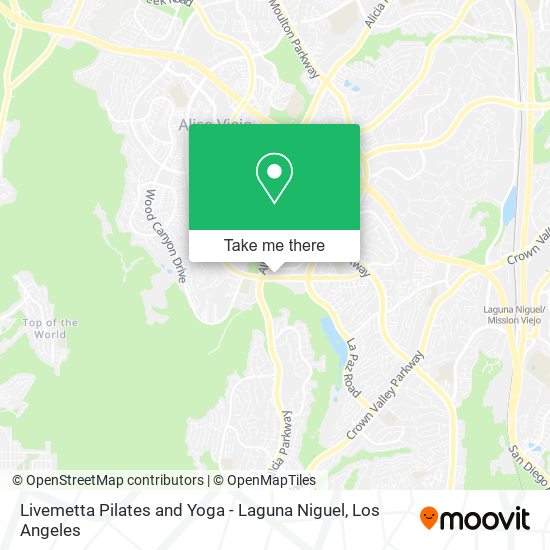 Mapa de Livemetta Pilates and Yoga - Laguna Niguel