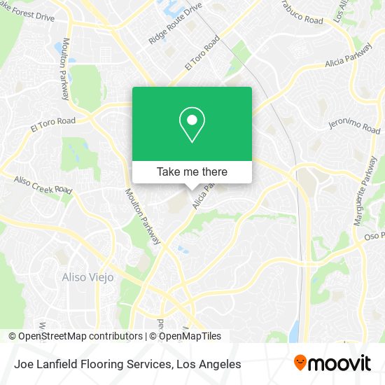 Joe Lanfield Flooring Services map