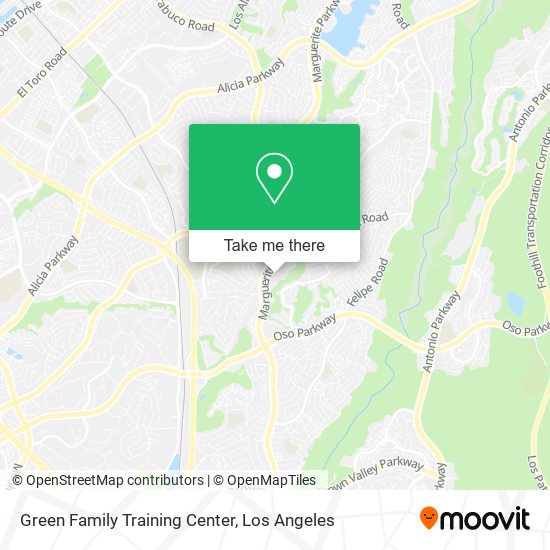 Green Family Training Center map