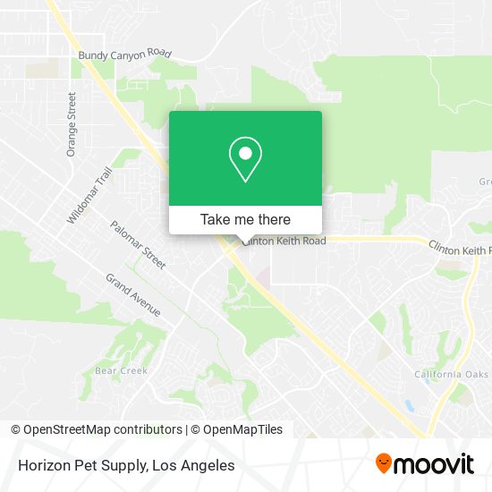 Mapa de Horizon Pet Supply