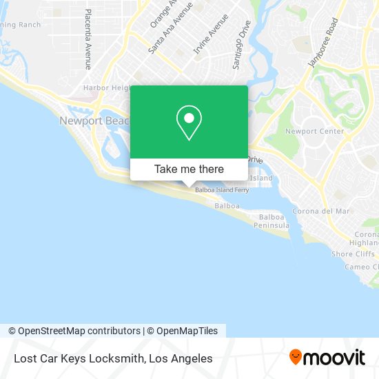 Lost Car Keys Locksmith map