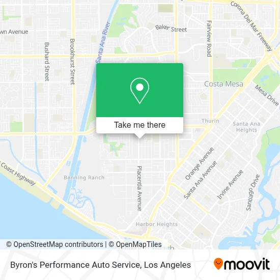 Byron's Performance Auto Service map