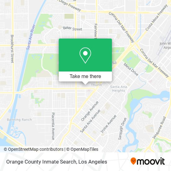 Orange County Inmate Search map