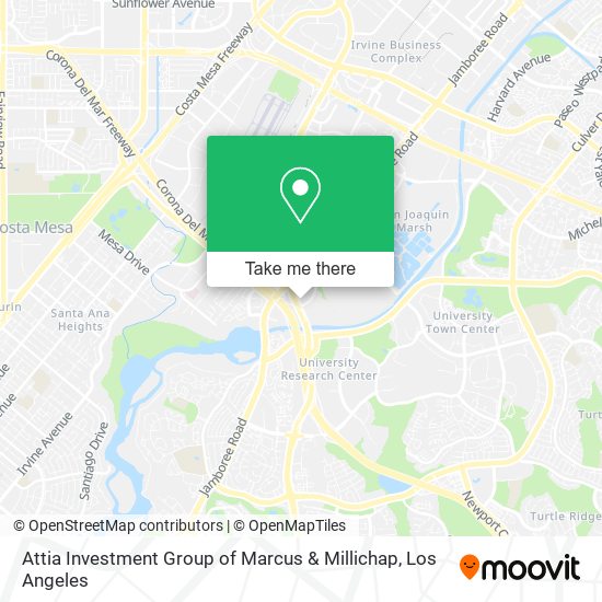 Attia Investment Group of Marcus & Millichap map