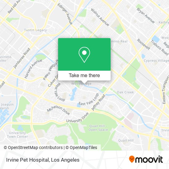 Mapa de Irvine Pet Hospital