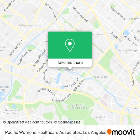 Pacific Women's Healthcare Associates map