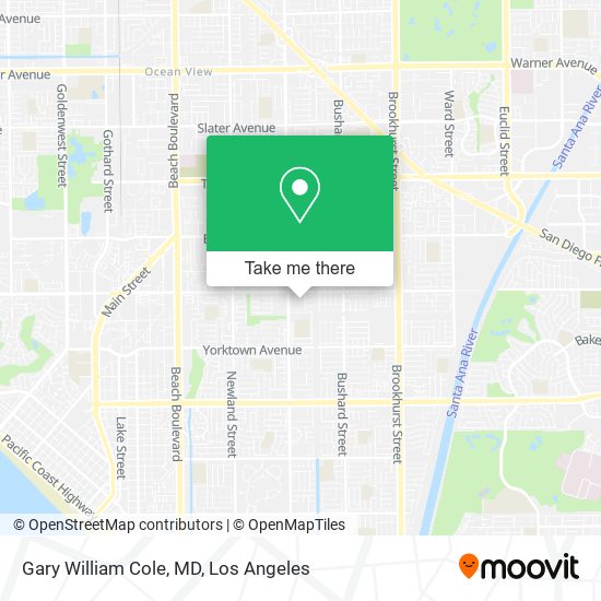 Gary William Cole, MD map