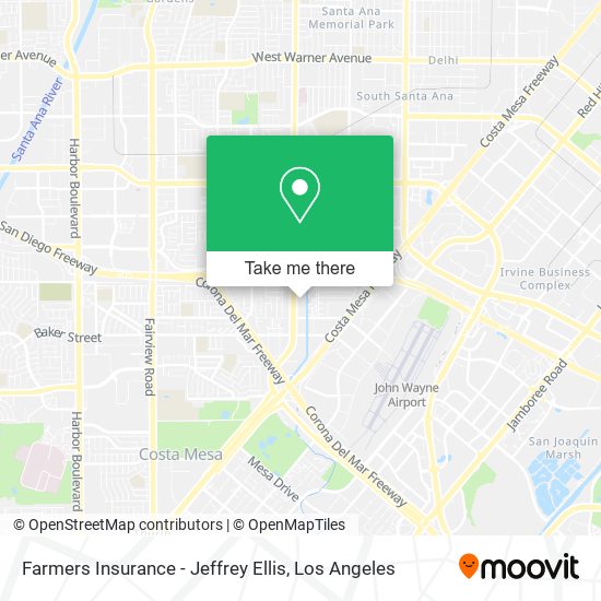 Farmers Insurance - Jeffrey Ellis map