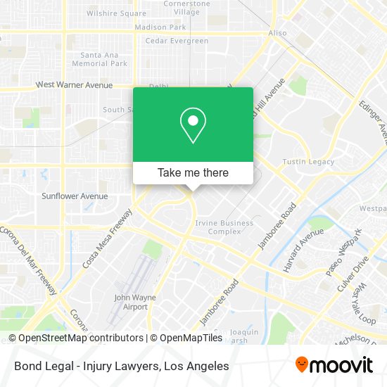 Bond Legal - Injury Lawyers map