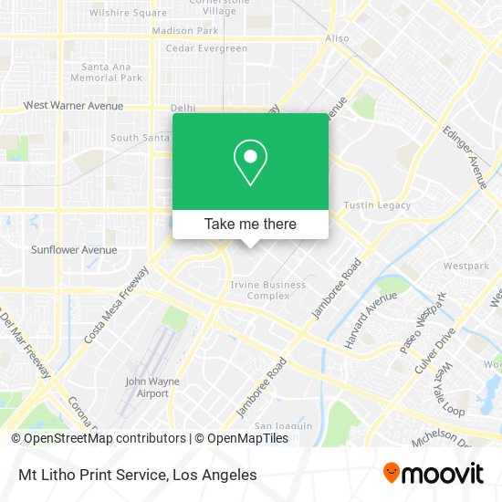 Mt Litho Print Service map