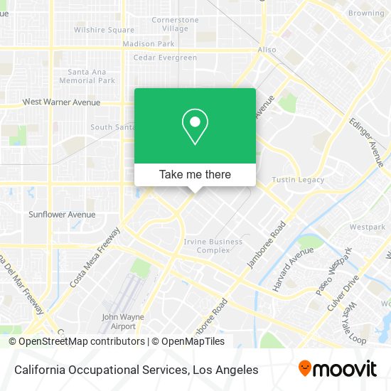 California Occupational Services map