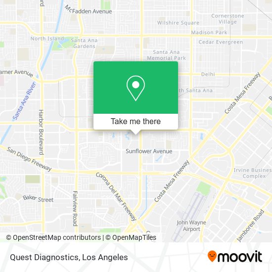 Quest Diagnostics map