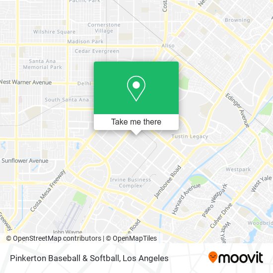 Pinkerton Baseball & Softball map