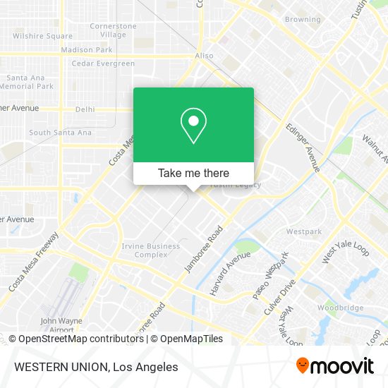 WESTERN UNION map