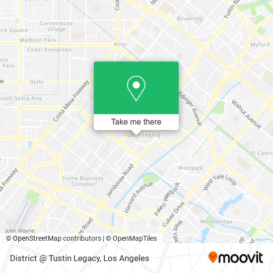 District @ Tustin Legacy map