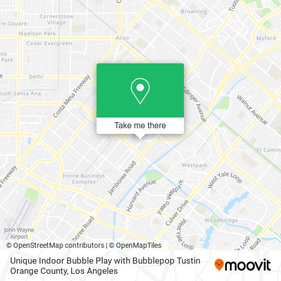 Mapa de Unique Indoor Bubble Play with Bubblepop Tustin Orange County