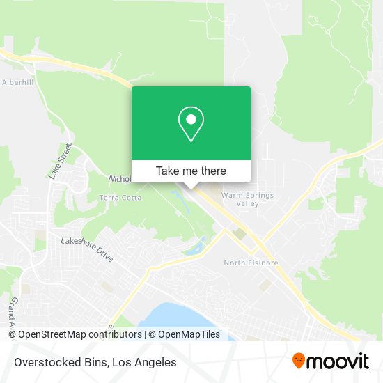 Overstocked Bins map