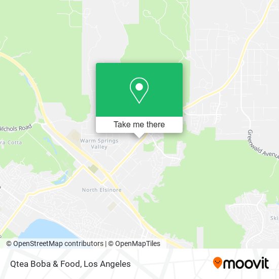 Qtea Boba & Food map