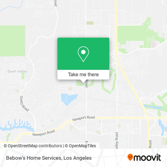 Bebow's Home Services map