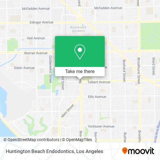 Huntington Beach Endodontics map