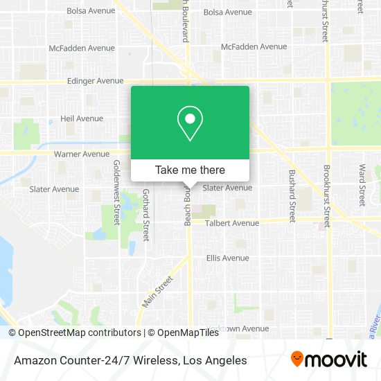 Mapa de Amazon Counter-24/7 Wireless