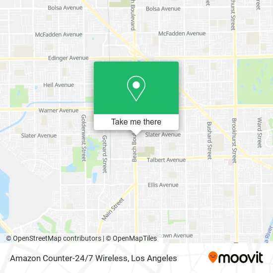 Mapa de Amazon Counter-24/7 Wireless