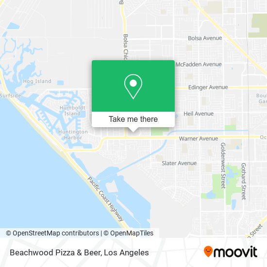 Beachwood Pizza & Beer map