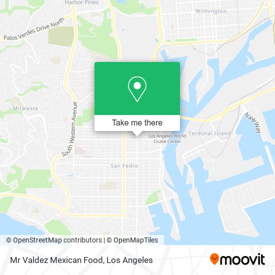Mapa de Mr Valdez Mexican Food