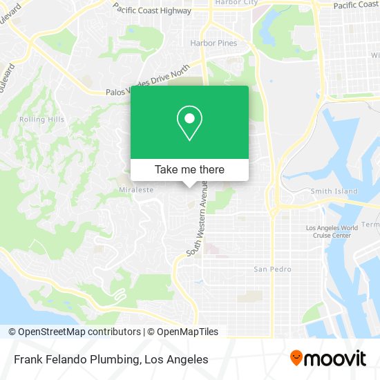 Mapa de Frank Felando Plumbing