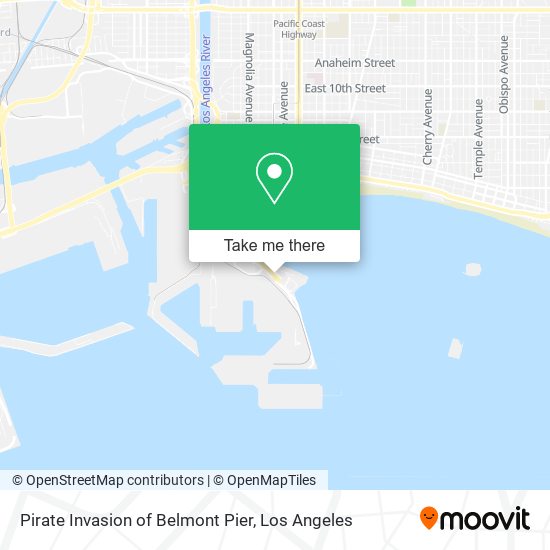 Pirate Invasion of Belmont Pier map