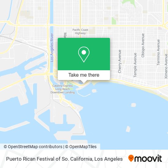 Mapa de Puerto Rican Festival of So. California